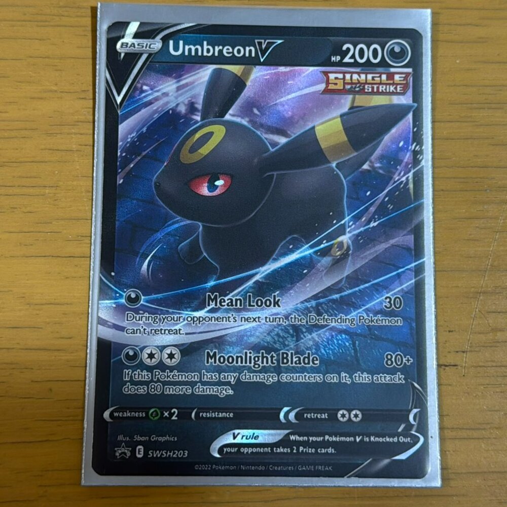 Pokémon Umbreon V SWSH203 Sword Shield Black Star Promo